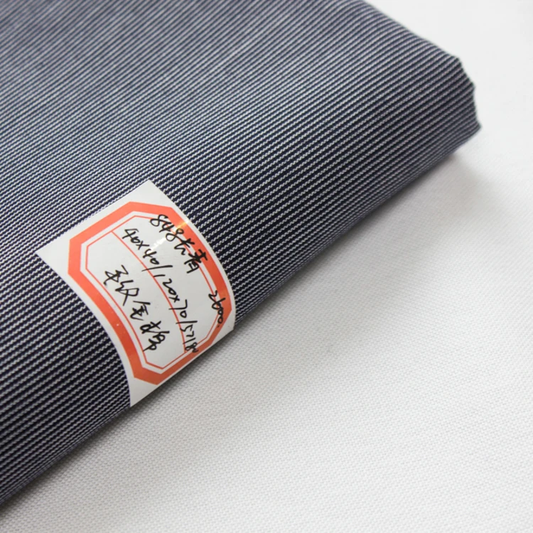 Wrinkle Free Poplin Fabric For Men Luxury Unstitched Shirt Fabric Brand Shirt Stripe Pattern Non-iron Fabric Manufacturer