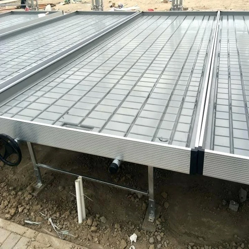 Hydroponic ebb and flow system flood table 4*8 grow tray with stand