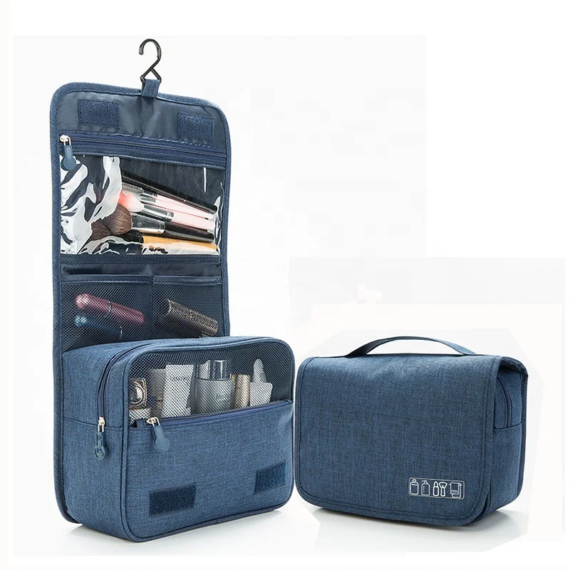 Wholesale Custom Large Capacity Travel Hanging Toilery Bag With Hook wash bag For Men And Women