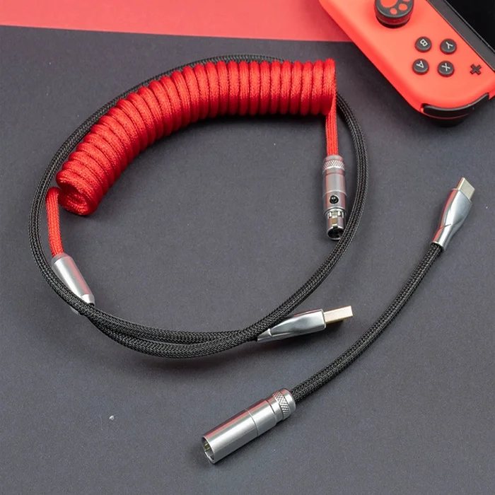 Оптовая продажа 1,5 м мини-штекер для USB-типа C механическая клавиатура микро-кабель