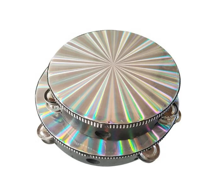 Radiant Tambourine Handbell Hand Drum with Double Row