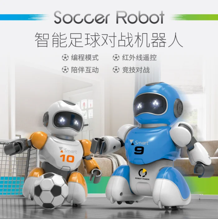 Amazon 2022 New Hot Selling Kids Electric Programmable Remote Control Soccer Robot Indoor Family Game Toy For Kids 3 Years & Up