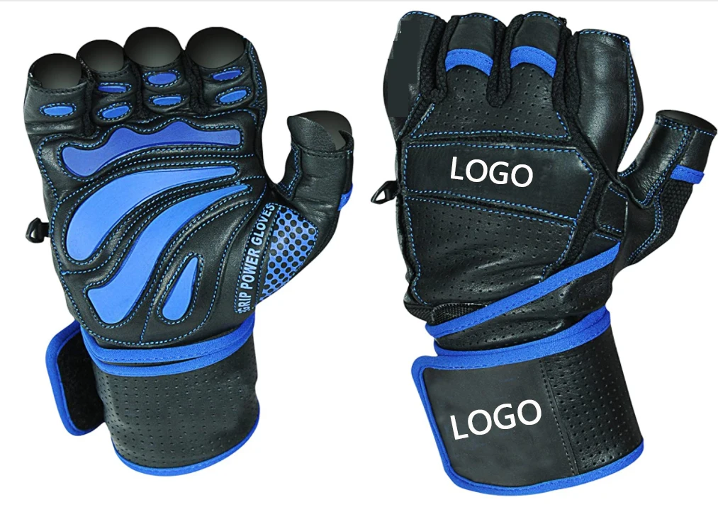 manufacturers 2020 fashion fitness gym gloves adjustable workout leather half finger crossfit weightlifting gloves