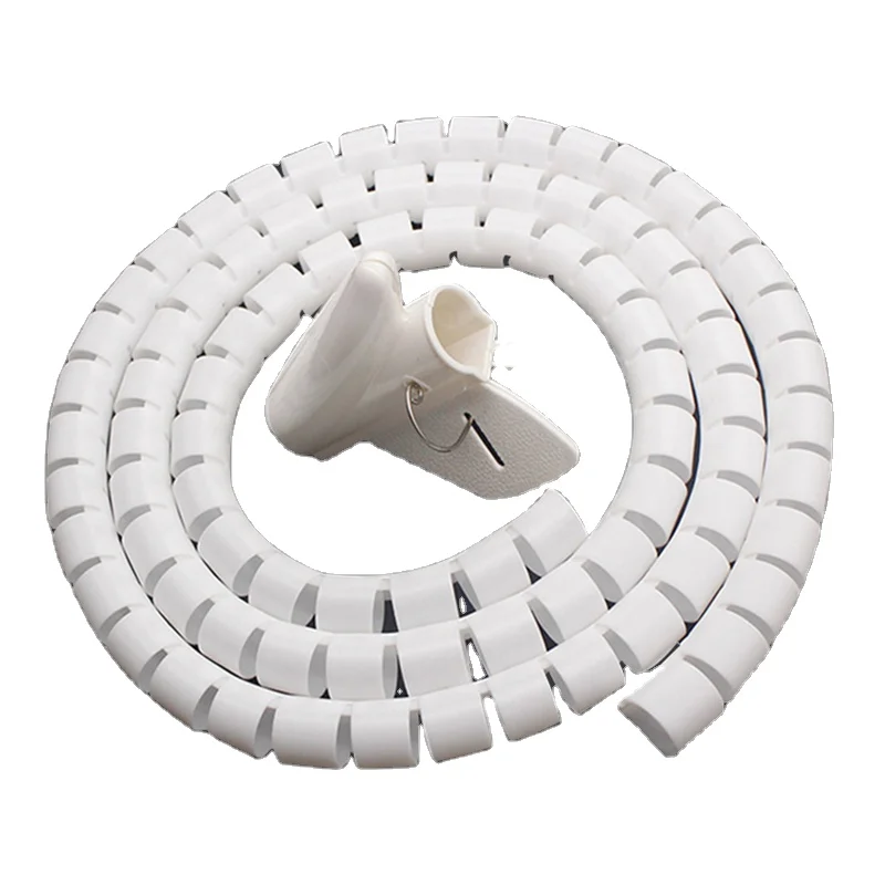 China Manufacture Polyethylene Spiral Protector Spiral Wrap Custom Multicolored Cable Cord Sleeve