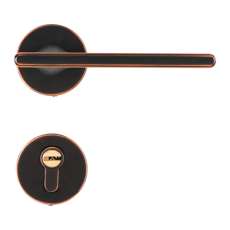 Gold color New Development Design Handle Indoor Silent Door Lock