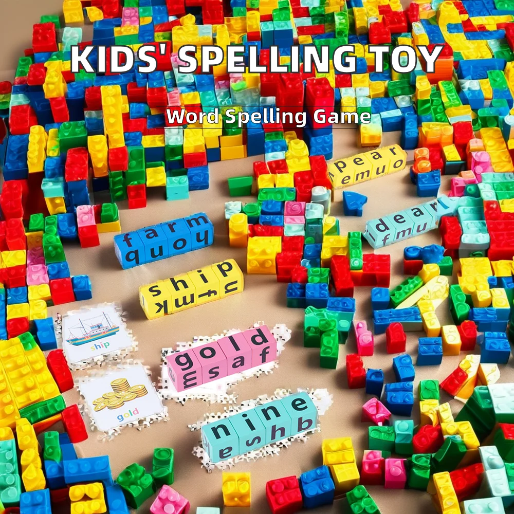 Природные орфографические слова игра для детей От 5 до 7 лет дерево и карты Строительные блоки Набор когнитивные гласные буквы весело обучающий инструмент