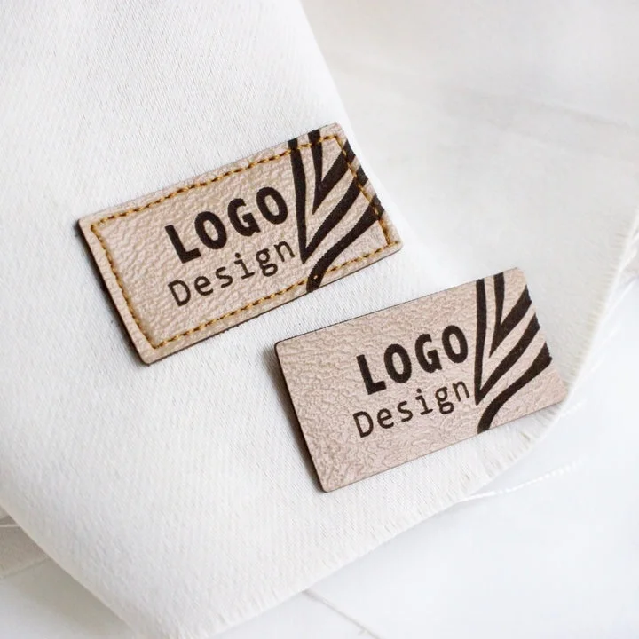 No Minimum Factory Custom luxury Logo Badge Garment Patch Leather PU Label