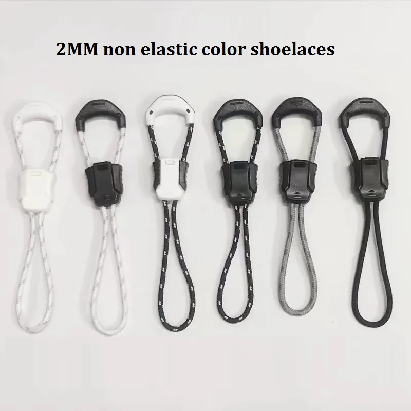 High Quality No tie Shoe laces Round Without ties Adult Kids Quality Running Sneakers Shoelaces Black White Shoes Accessories