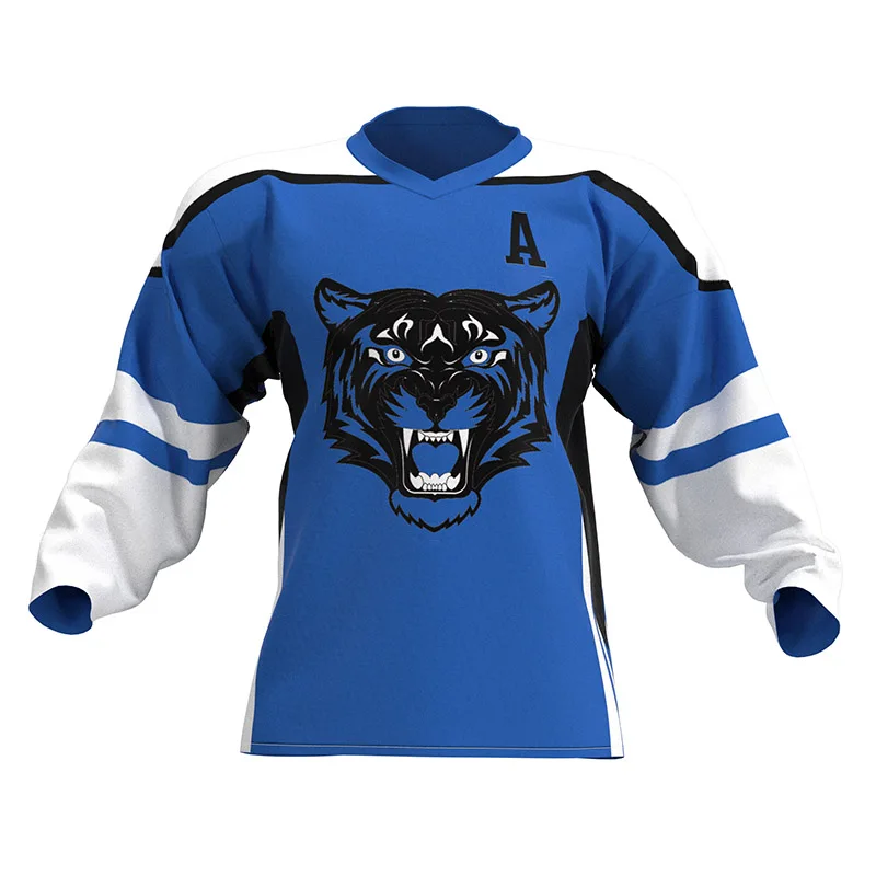 Северо-американская форма для хоккея с индивидуальным дизайном и сублимационной печатью