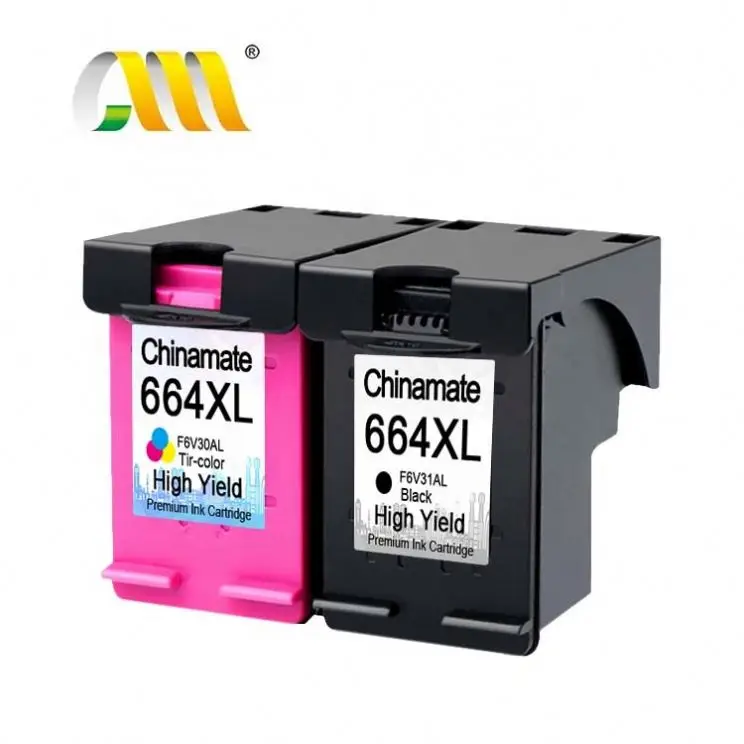 Replacement for hp 664xl Ink Cartridges for HP 664XL 652XL 678XL 662XL 680XL 121XL 122XL 123XL 901XL Compatible Ink Cartridge