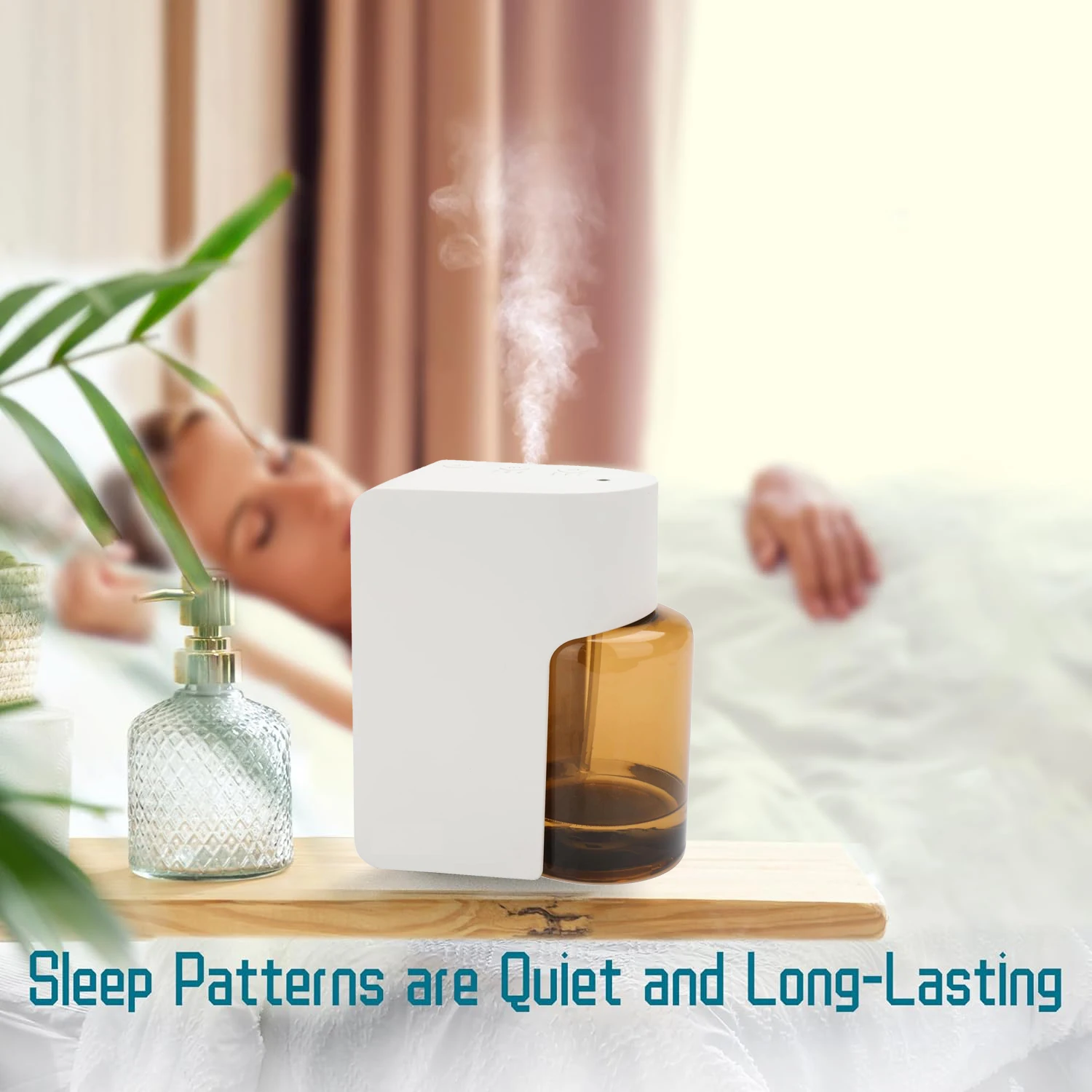 Smart 200ml Fragrance Machine Battery-Operated Aromatherapy Nebulizing Diffuser Essential Oils Portable Lamp Waterless USB Home