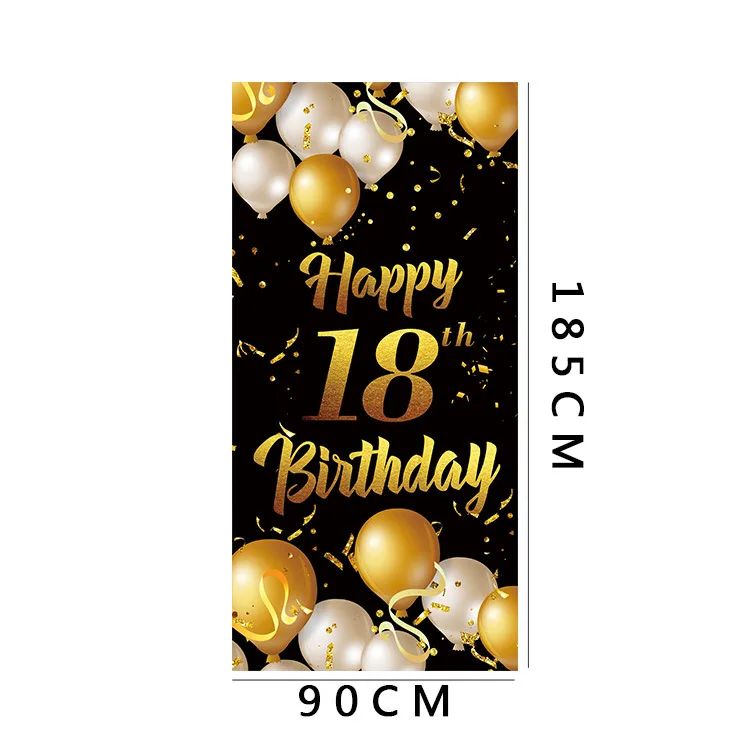 2023 new arrival polyester big size outdoor happy birthday flag custom flag banner