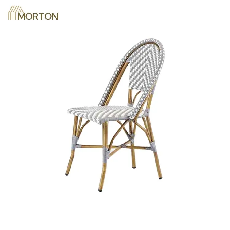 Water Proof Nordic High Quality Bamboo Dining Furniture Chair Rattan Wicker Chair Outdoor Garden Chair