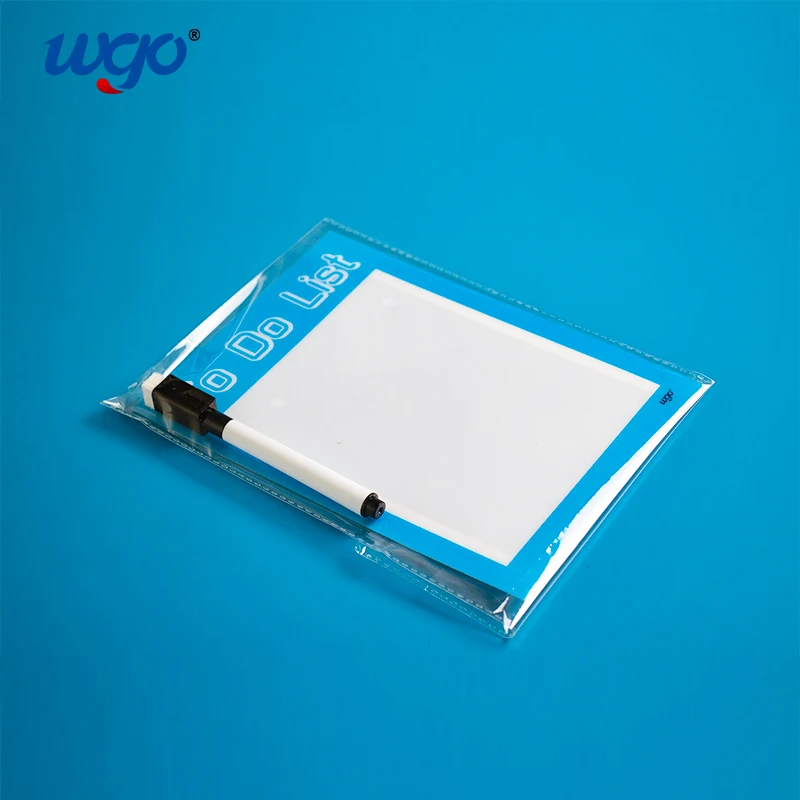 WGO Reusable Custom Logo Printed Die Cut Office & School Stationery Dry Erase Writeboard To Do List Sticky Memo Notes Pads