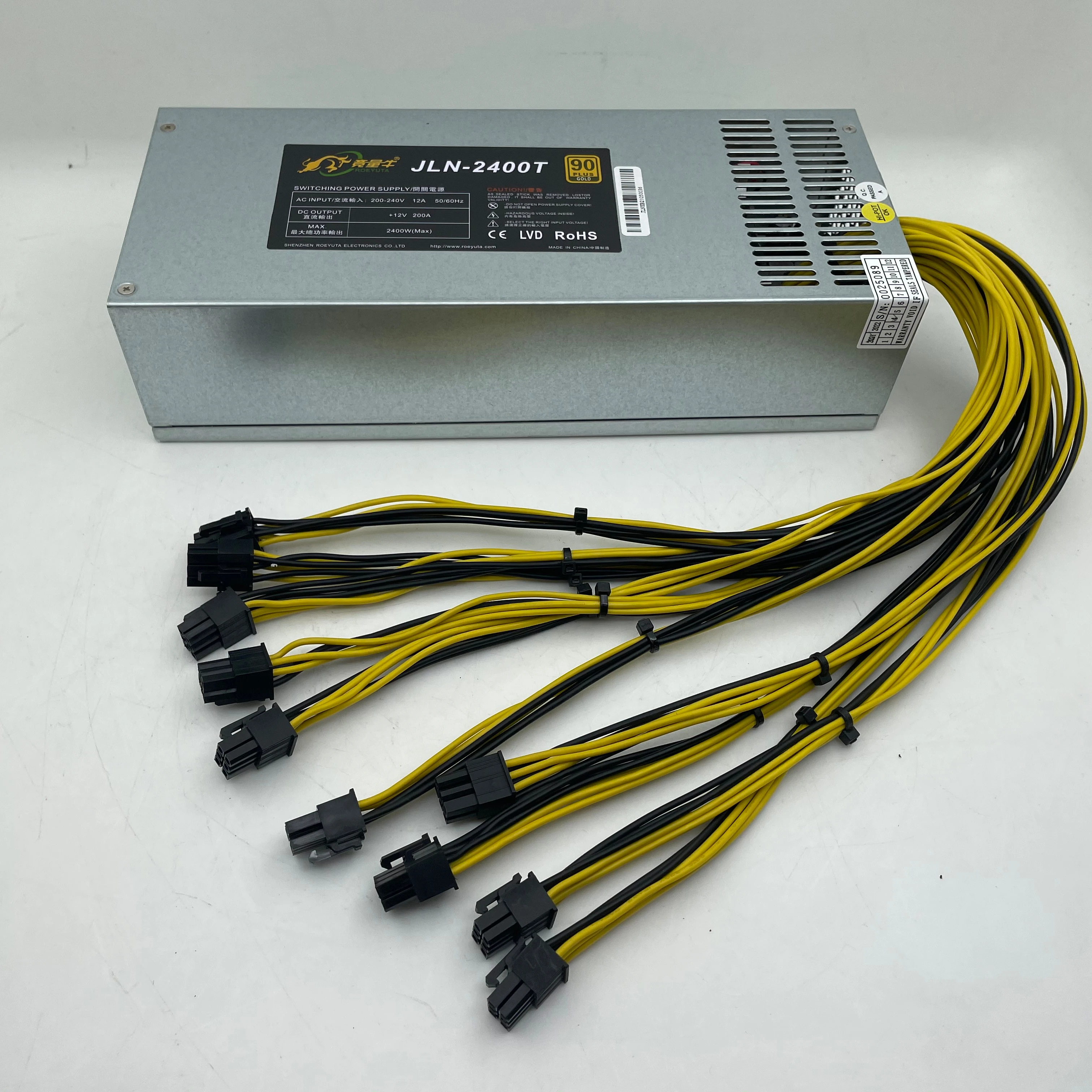 high quality PSU 2U 2400W 12V  10pcs 6pin  switching power supply JLN-2400T