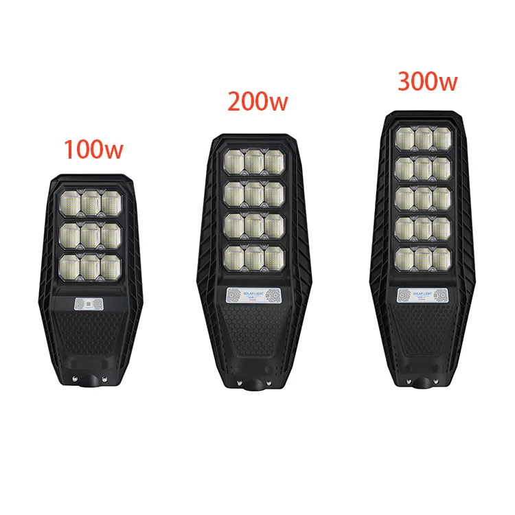 
100W 200W 300W Outdoor Street Solar Led Light,All In One Lighting Led Street Light Solar 