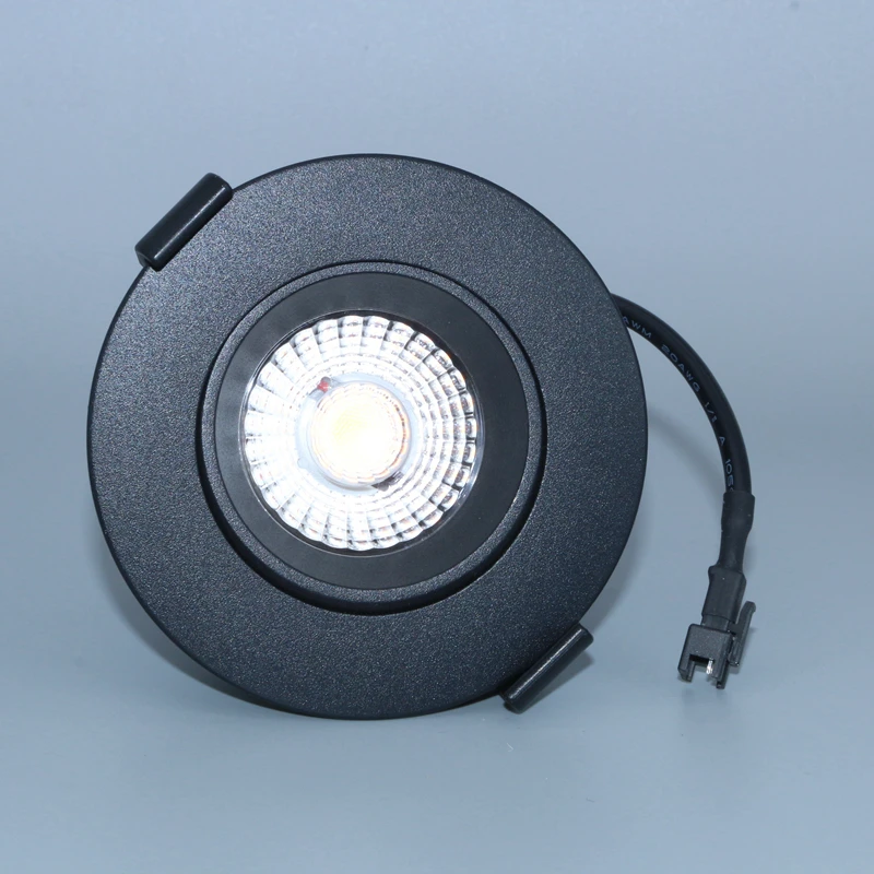 3.5' Round Aluminum Housing 3 inch Cutout 360 Adjustable Led Floating Gimbal Light IC Rated Recessed LED Downlight Energy Star