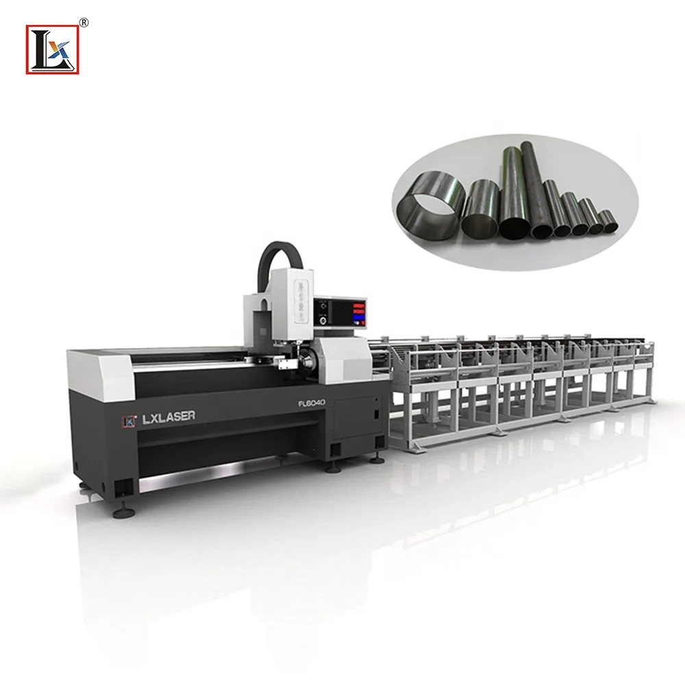 Jinan Popular faser CNC auto feeding thin wall ss tube fiber laser cutting machine