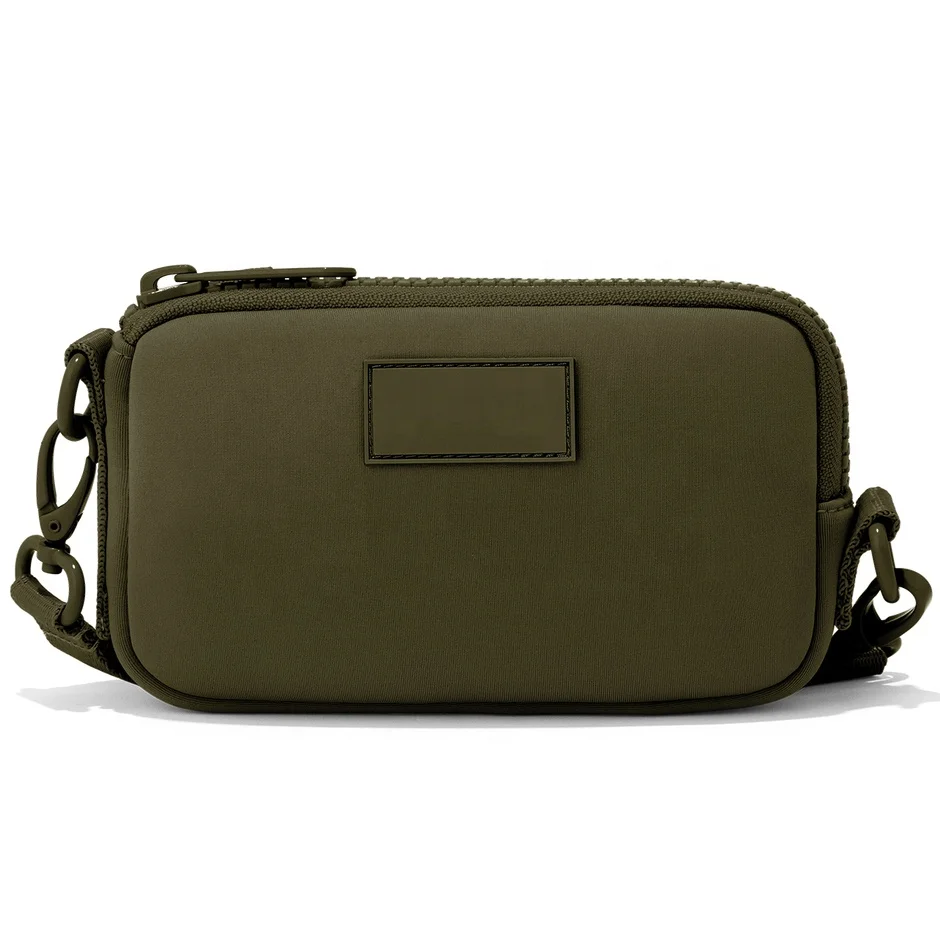 Manufacturer Custom Fashion Small Mini Waterproof Soft Vegan Neoprene Shoulder Sling Crossbody Bag For Men Women