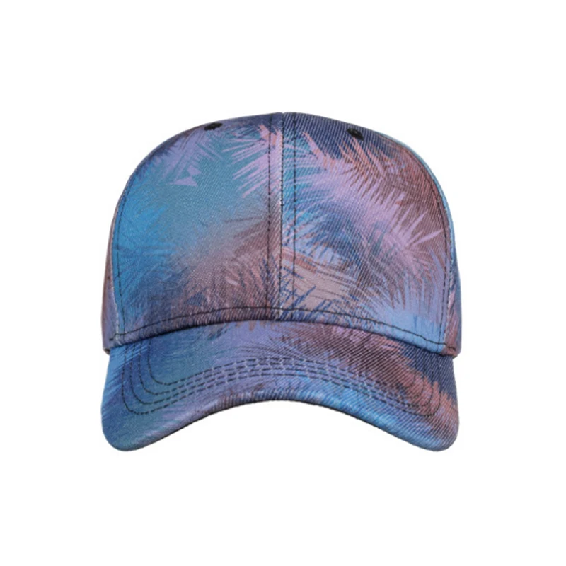 Coloful Bamboo Leaves Printing On Baseball Hats Pretty Caps Baseball Hats