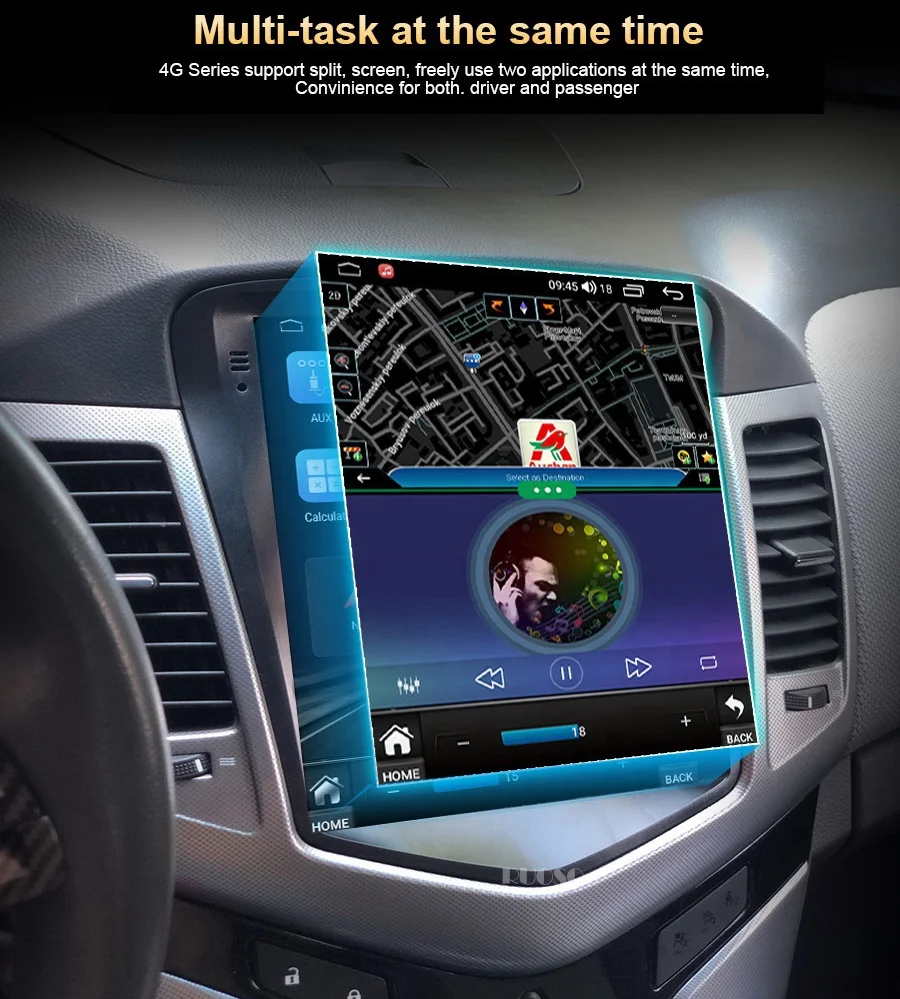 RUISO Car Radio Android Car Player For HYUNDAI ELANTRA 2014-2016 GPS auto carplay for Tesla Vertical Screen