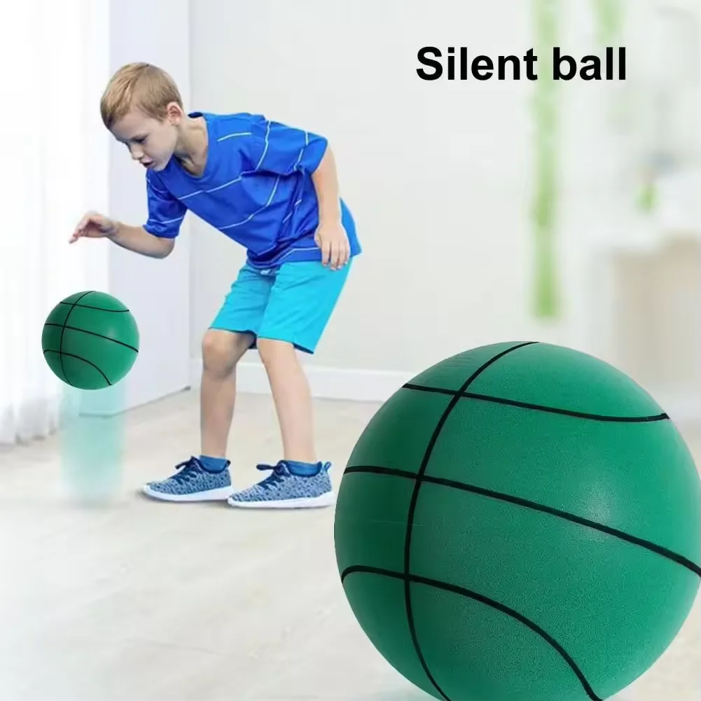 Custom Logo Silent Basketball Indoor Quiet Training Ball Lightweight Foam Soccer basketball   Ball Size 3 5 7