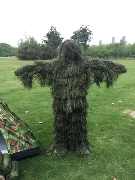 3D Leafy Bow Hidden Kids Children Youth Sniper Hunting Camo Snow Clothing Gillie Ghillie Suits Camouflage
