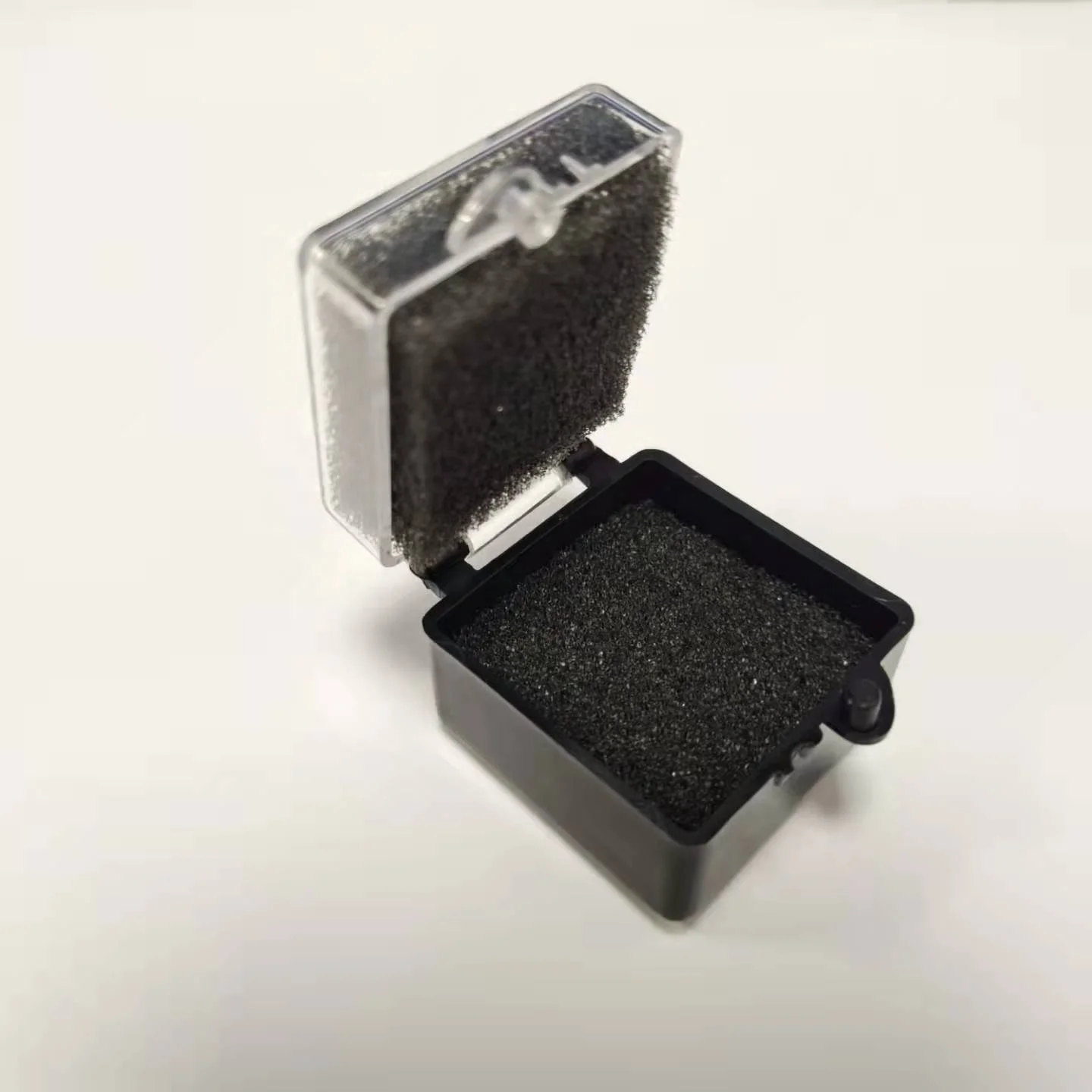 Black 2 inches Dental Lab Denture Packaging Plastic Box with Foam for Single Crowns Bridge