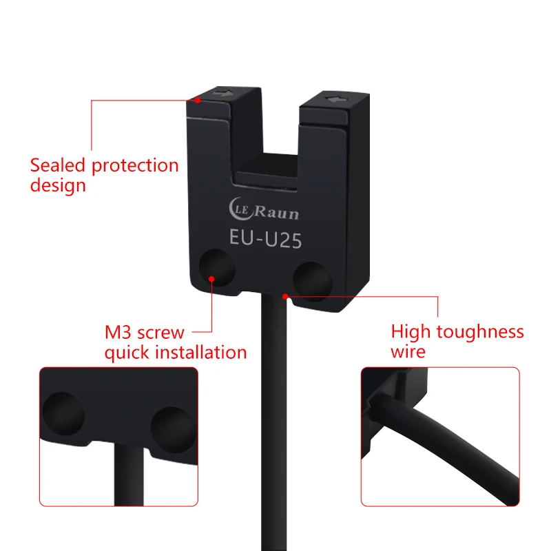 Китайские промышленные датчики Leraun автоматический канавный фотоэлектрический