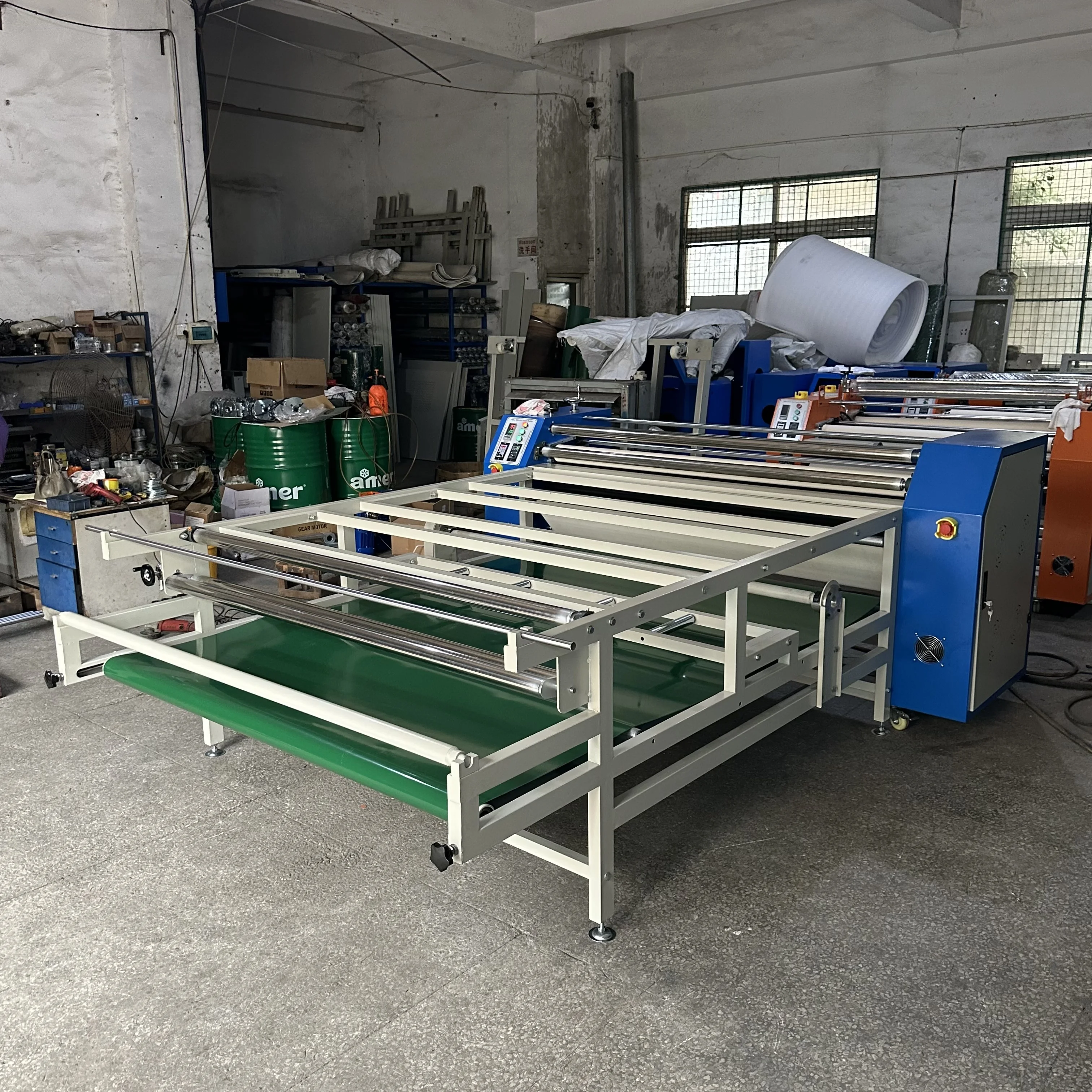 Optimal Transfer 120cm 170cm Width Roller to Roller Large Format Heatpress Machine for Towels
