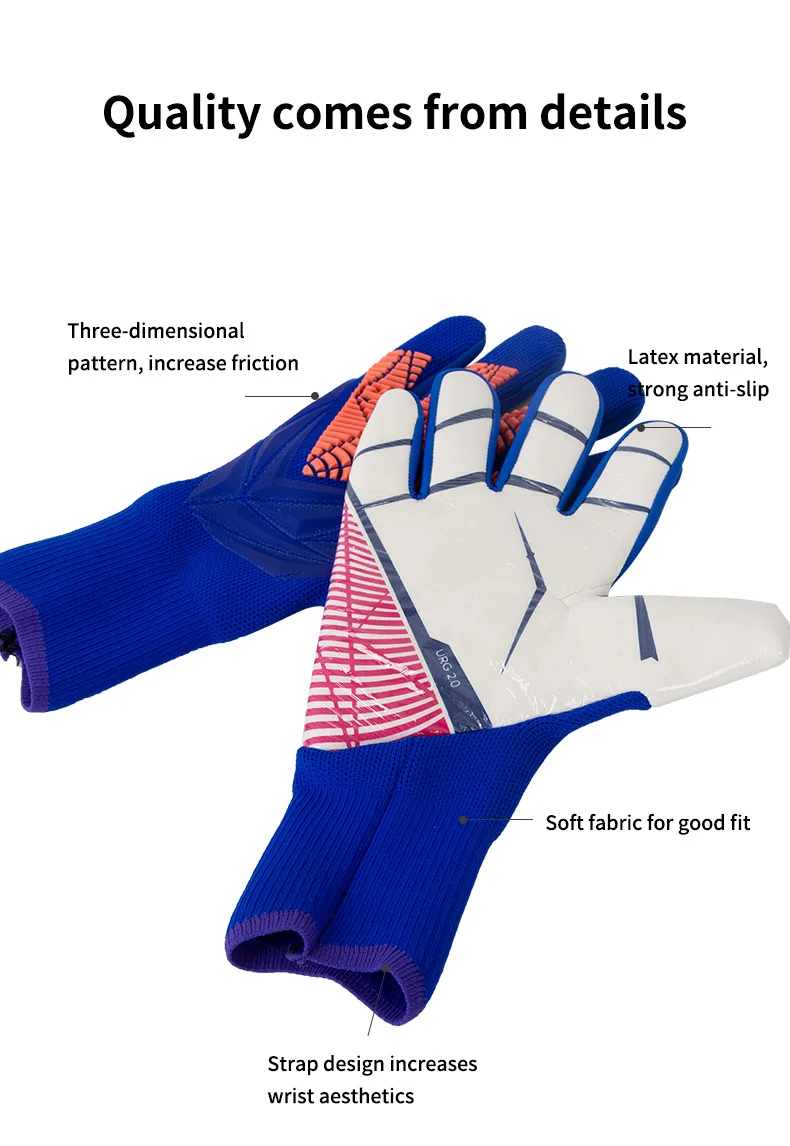 ST007 Ollas Latex Professional Soccer Goalkeeper Gloves Strong Finger Protection Football Match Gloves