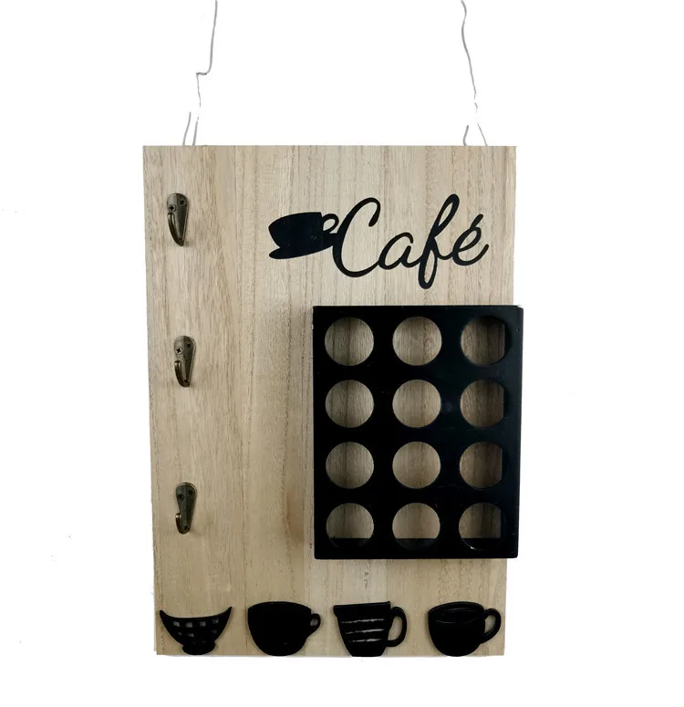 New design wood coffee pod holder wholesale coffee pod capsule holder