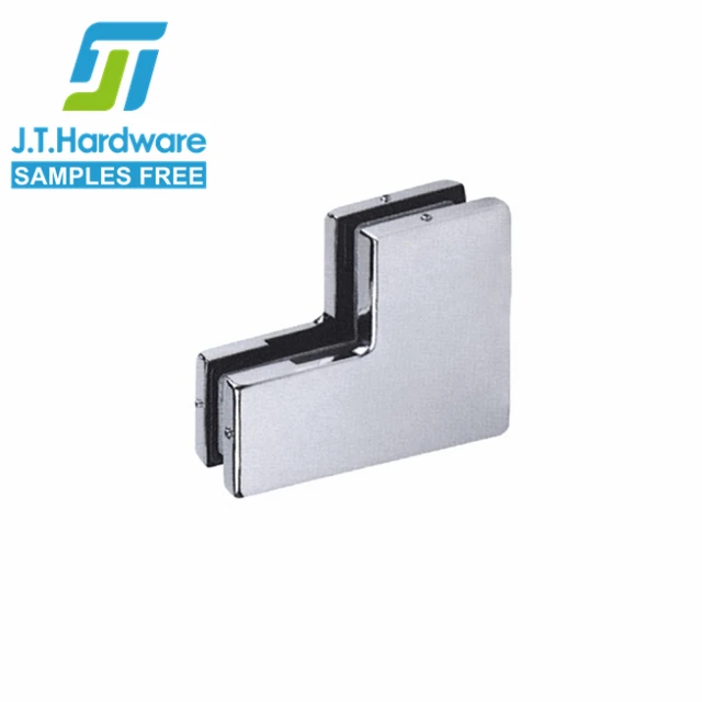 Stainless Steel Bracket Top Pivot Glass Door Lock Patch Fitting