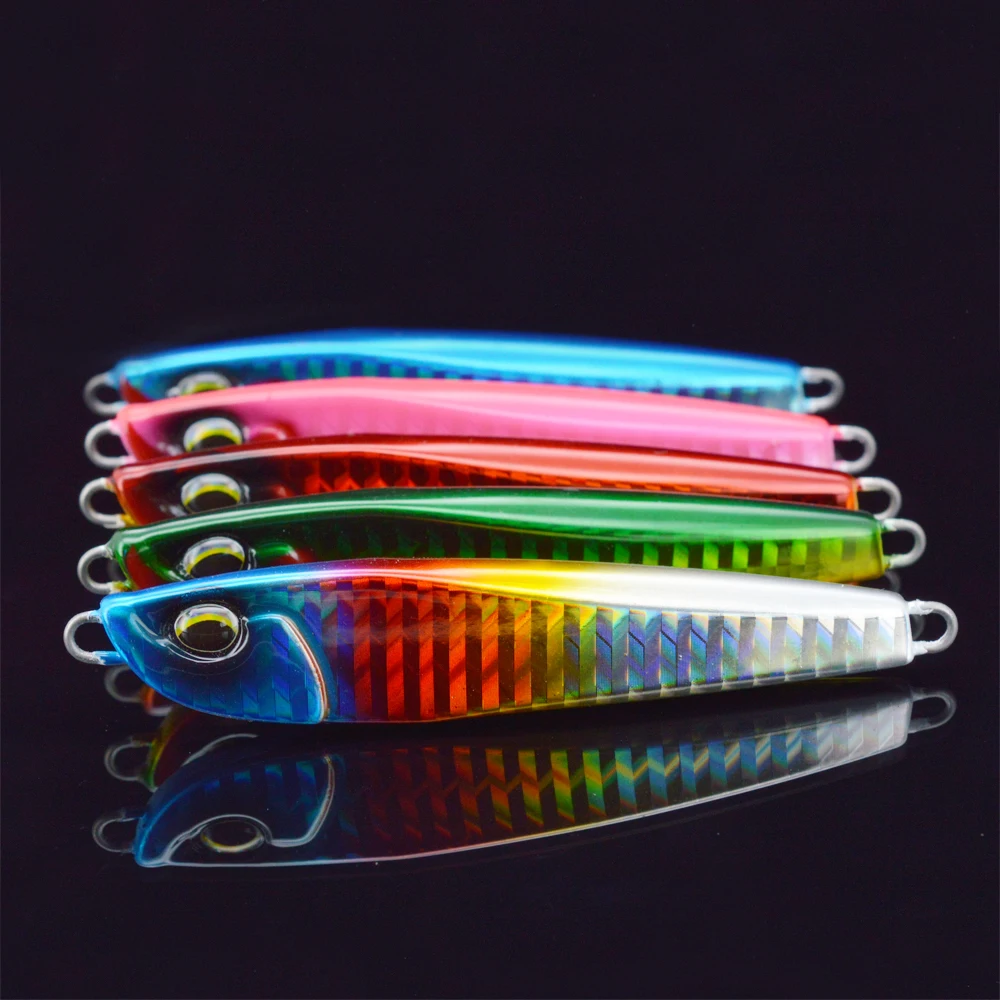 JIGGINGSOUL-RTS-333-30g/40g/60g Japanese lazer paper fishing Metal jig 3D printed Slow pitch Jigging lead jig lure de pesca