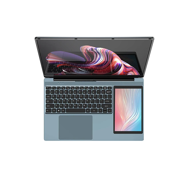 Intel Core N100 15 Inch + 7 inch TF Card Intel Celeron Touch pad 5400mAh Dual Screen Touch Office Business Laptop