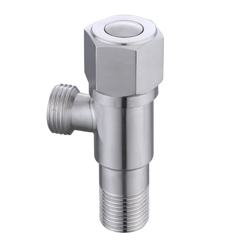 Wholesale price sanitary fitting 304 stainless steel angle valve family angle stop cock valve
