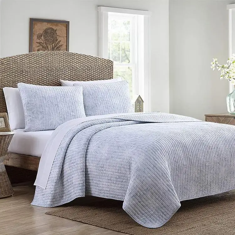KING SIZE QUILTING new design bedspread 3PC quilt set with pillowsham