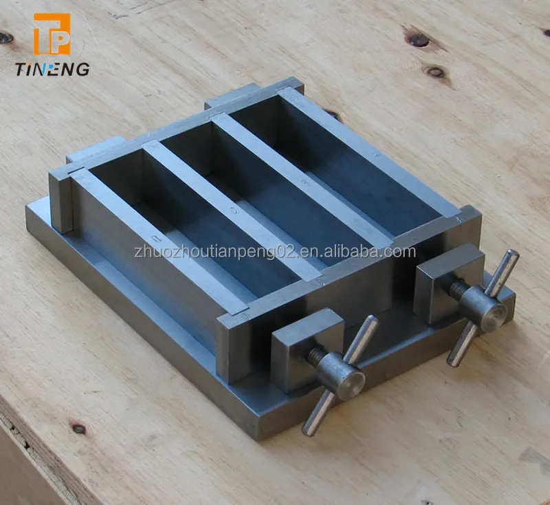 40*40*160 Prism Shrinkage steel three gang Mould of concrete and cement