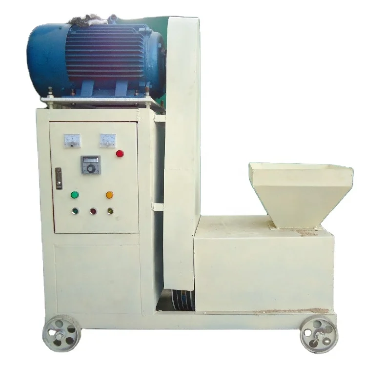 customer favorite automatic environmental hydraulic press shisha charcoal powder briquette extruder making machine with cutter