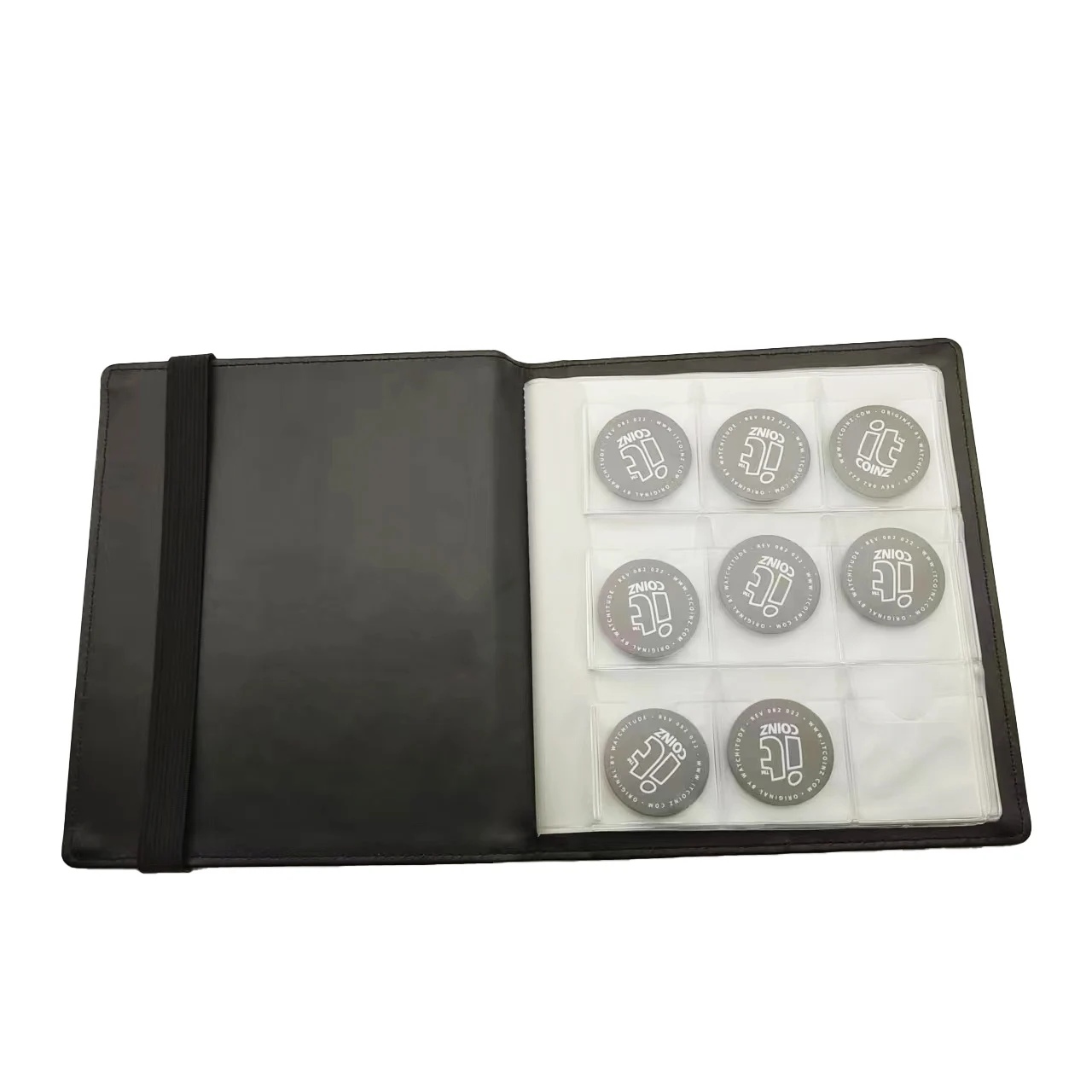 Coin Purse Change Wallet Pouch Plastic Card Holder Coin Purse with Custom Pocket Coin Album
