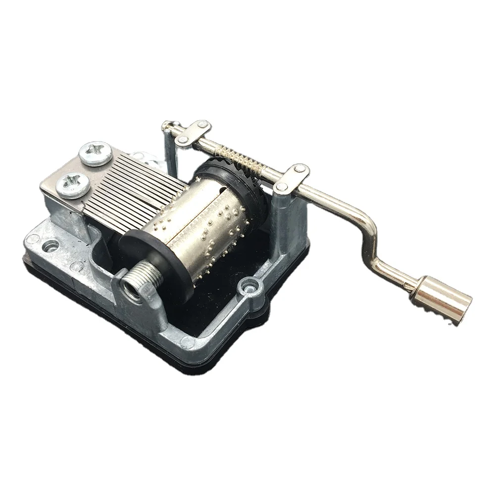 Hand Crank 18 Notes Plastic Music Box Crank and Listen to the Music