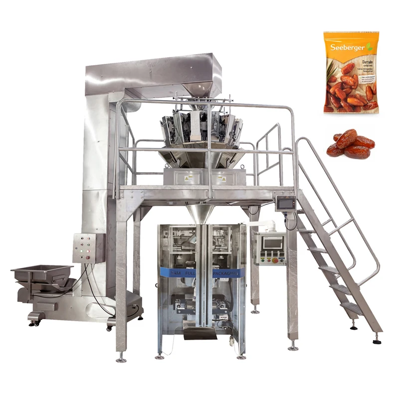Automatic vertical dry fruits packaging machine snack food dates packing machine fully automatic