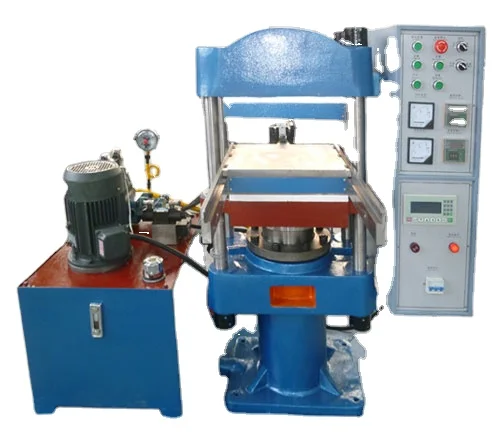 Frame type plate rubber vulcanizing press for rubber tile/mat with electric/steam heating