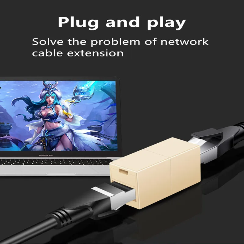 Лидер продаж сетевой переходник RJ45 Женский удлинитель LAN