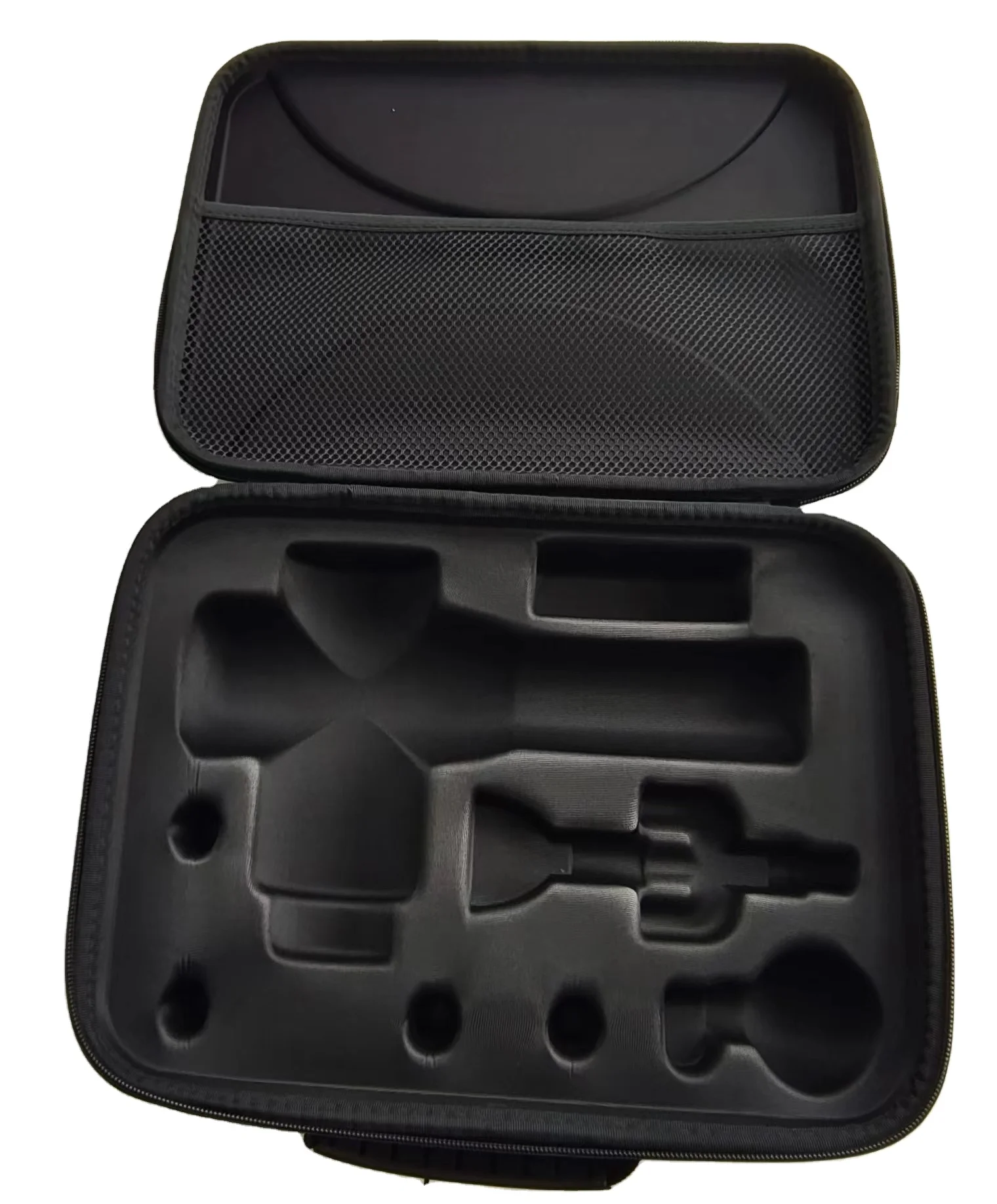 Factory Customized Eva Gun Case For Fascia Muscle Massage Gun Portable Storage Tool Box  OEM Zipper Adjustable Nylon Protection