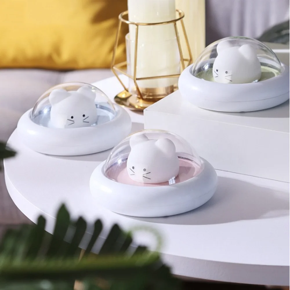 Wholesale Baby Nursery Lamp USB Silicone Night Light Bedside RGB Pat Light LED Cartoon Color Changing Light Gift Home Decor