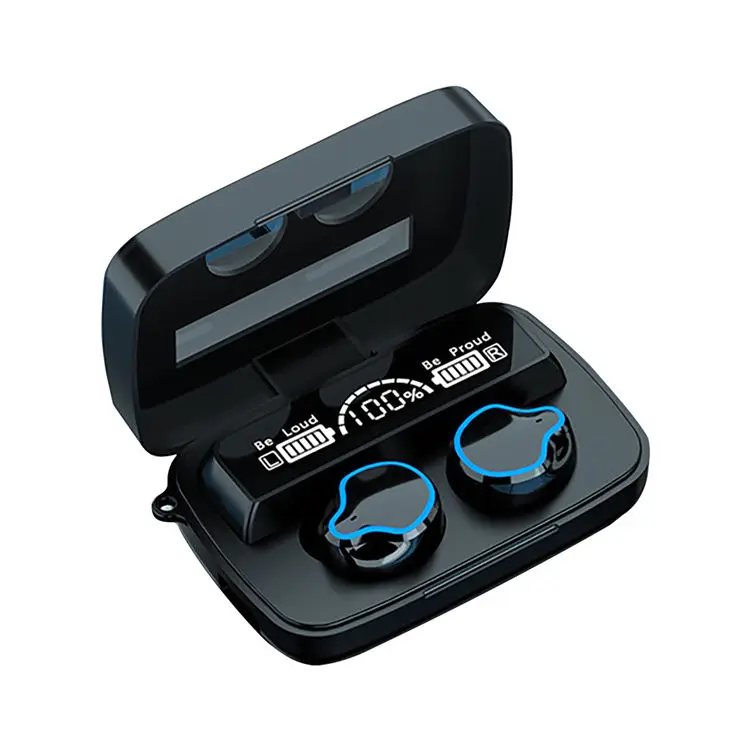 TWS Wireless Earphones M9 Touch Earbuds Noise Canceling Earphone 2000mAh Charging Box LED Display Hands Dropshipping