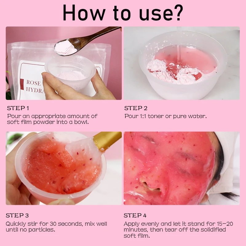 OEM  Moisturizing Skin Care Clean Peel Off Facial Mask Organic Soft Jellymask Powder