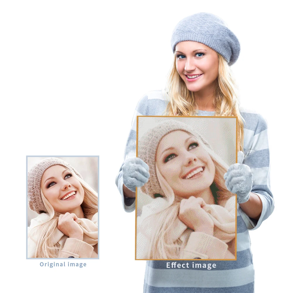 Фотография на заказ, украшение для гостиной, картина из горного хрусталя, Алмазная мозаика, алмазная живопись на холсте