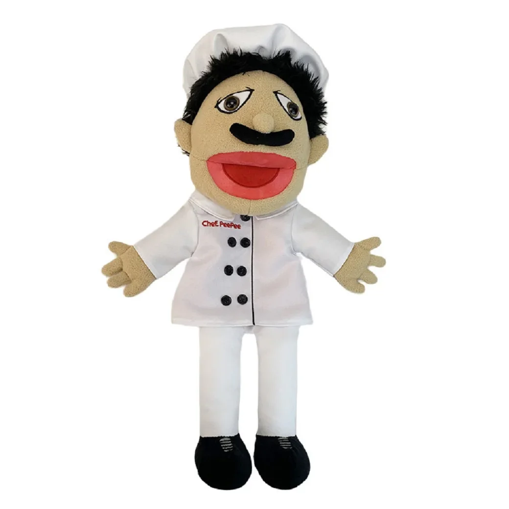 Game Jeffy Hand Puppet Doll Toy Talk Show Roleplay Movable Mouth Props Chef Police Prince Dad Mom Penelope Cody Junior Joseph
